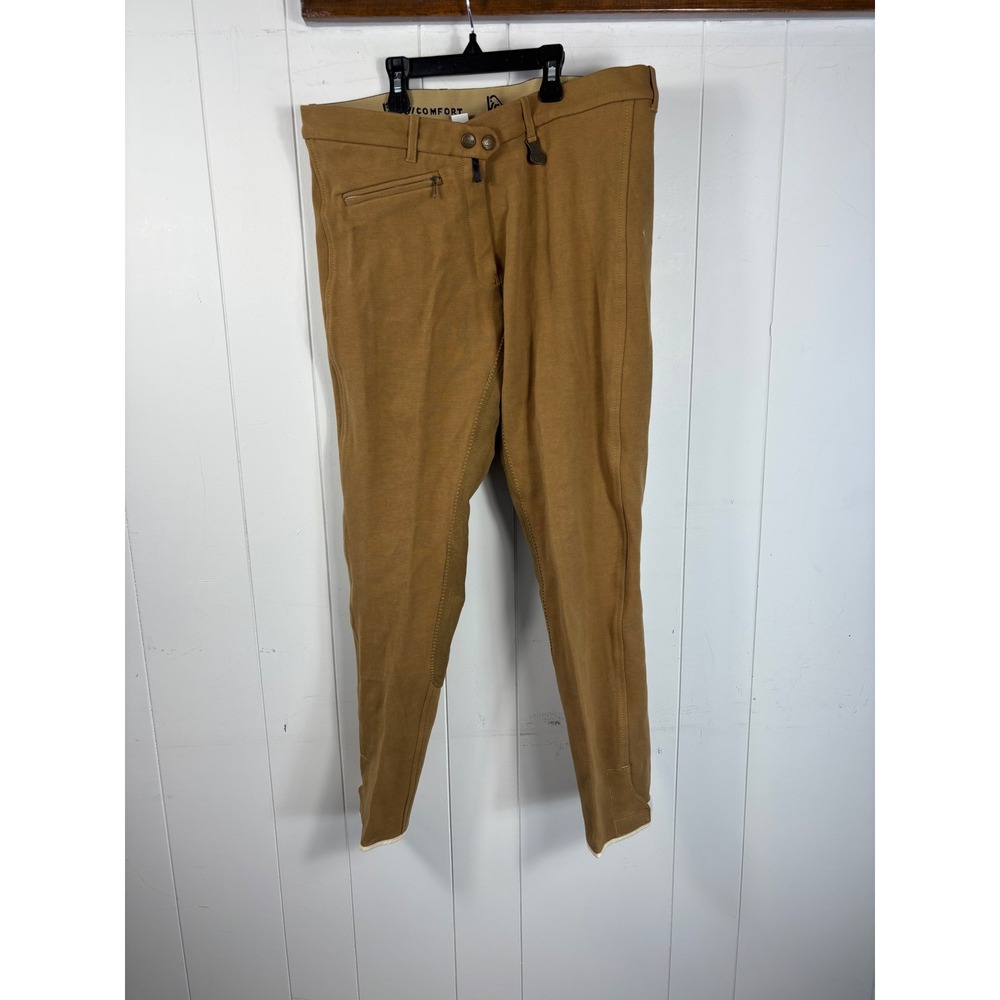 Vequi Comfort Tan Riding Breeches Equestrian Pants‎ Women US Size 34
